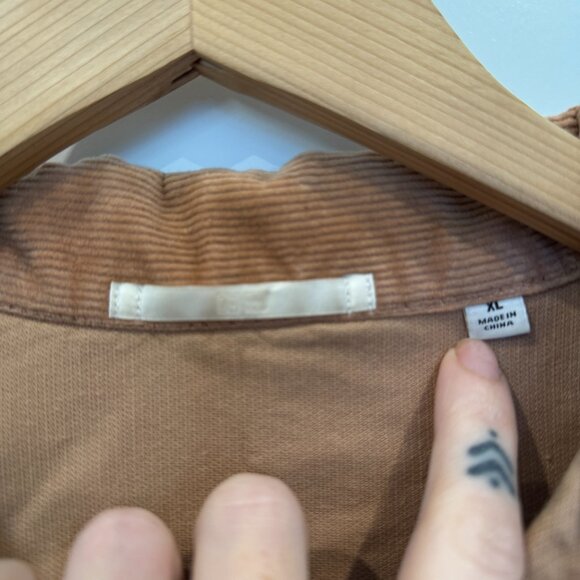 Uniqlo Corduroy Chore Jacket Camel Tan Women’s XL - Picture 5 of 6